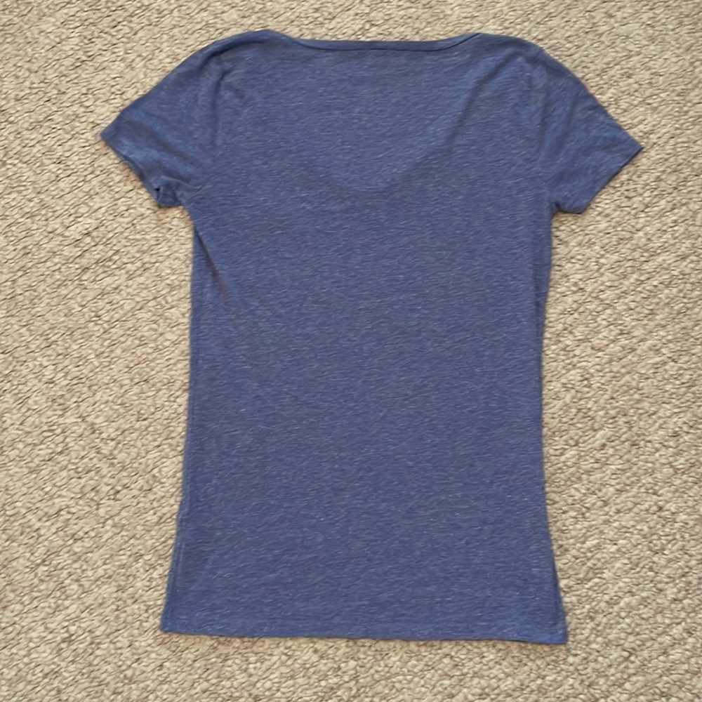 J. Crew blue short sleeve tee shirt top - Picture 5 of 8
